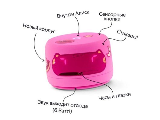 Умная колонка ЯНДЕКС СТАНЦИЯ ЛАЙТ 2 РОЗОВЫЙ (YNDX-00026PNK)